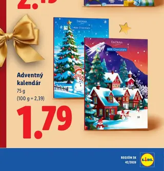 Adventný kalendár 75 g