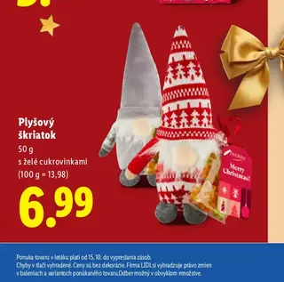 Plyšový škriatok s želé cukrovinkami 50 g