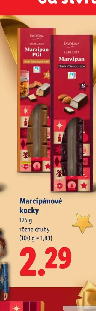 Marcipánové kocky 125 g