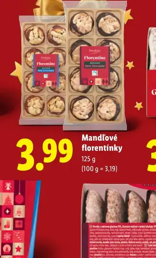 Mandľové florentínky 125 g