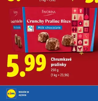 Chrumkavé pralinky 250 g
