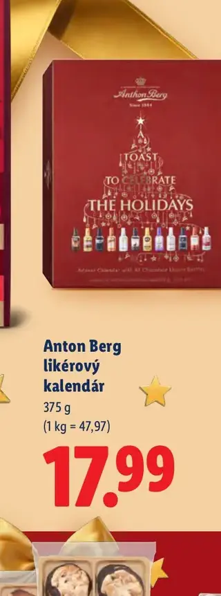 Anton Berg likérový kalendár 375 g