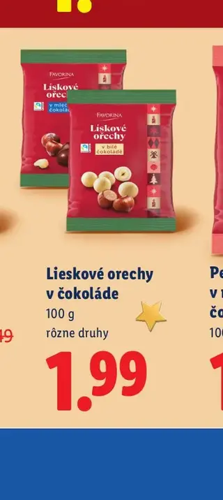 Lieskové orechy v čokoláde 100 g