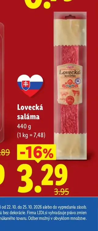 Lovecká saláma 440 g