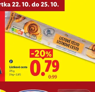 Listové cesto 275 g