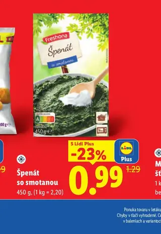 Freshona Špenát so smotanou 450 g