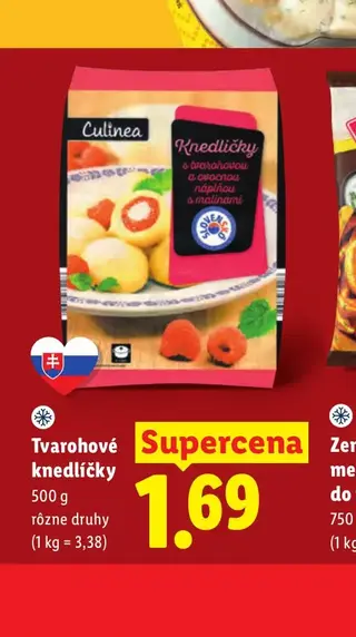 Culinea Tvarohové knedlíčky 500 g