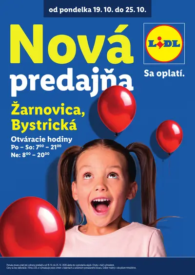 Lidl leták od 19. 10. 2026