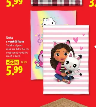 Deka s vankúšikom 2-dielna súprava