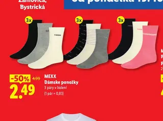 MEXX Dámske ponožky 3 páry v balení