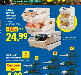 Habau Súprava drevených debničiek