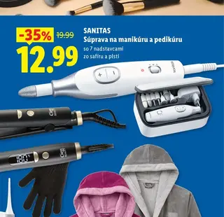 SANITAS Súprava na manikúru a pedikúru
