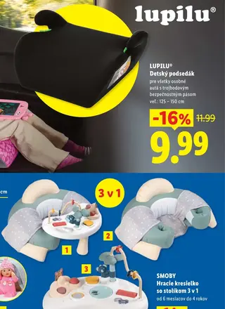 LUPILU Detský podsedák