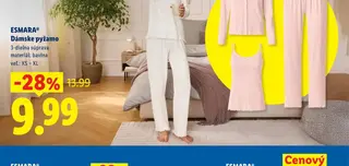 Esmara Dámske pyžamo 3-dielna súprava