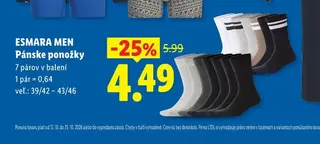 Esmara Men Pánske ponožky 7 párov v balení