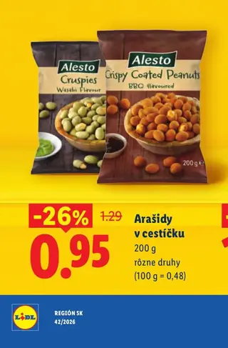 Arašidy v cestíčku 200 g rôzne druhy