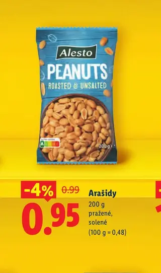 Arašidy 200 g pražené, solené