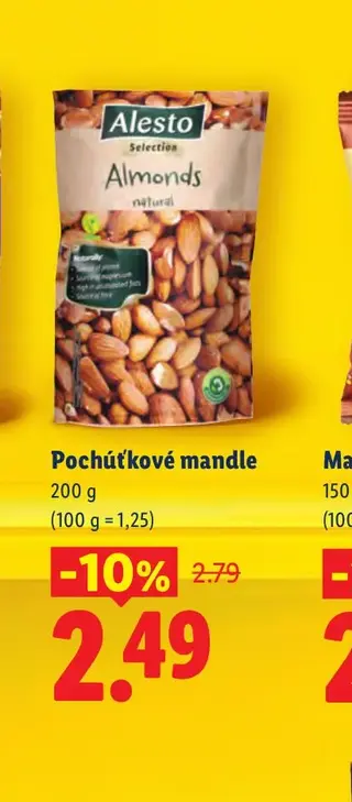 Alesto Pochúťkové mandle 200 g