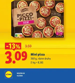 Mini pizza 360 g