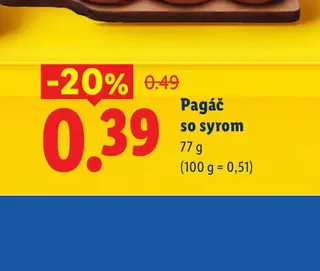 Pagáč so syrom 77 g