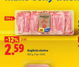 Anglická slanina 300 g