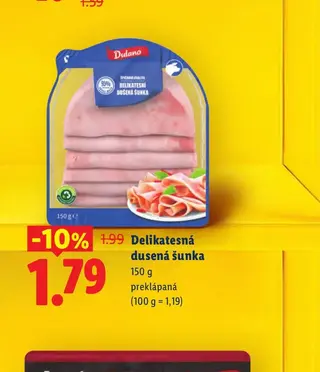 Delikatesná dusená šunka 150 g