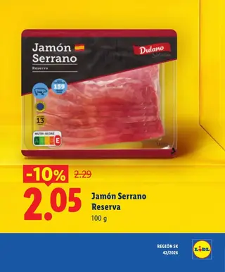 Jamón Serrano Reserva 100 g