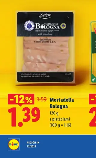 Deluxe Mortadella Bologna s pistáciami 120 g