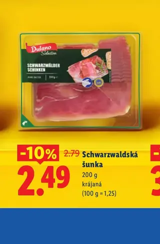 Dulano Schwarzwaldská šunka 200 g