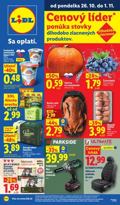 Lidl leták – titulná strana