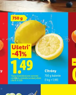 Citróny 750 g