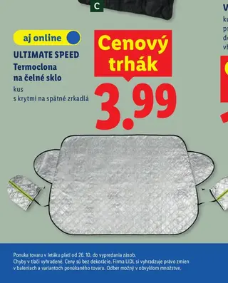 Ultimate Speed Termoclona na čelné sklo