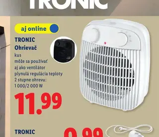 Tronic Ohrievač