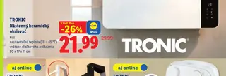 Tronic Nástenný keramický ohrievač