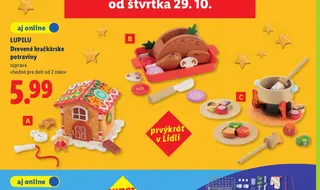Lupilu Drevené hračkárske potraviny súprava