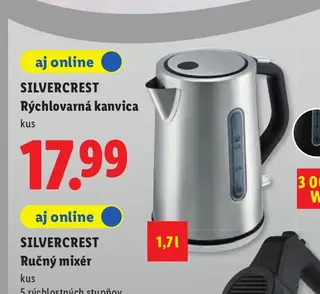 Silvercrest Rýchlovarná kanvica 1,7 l