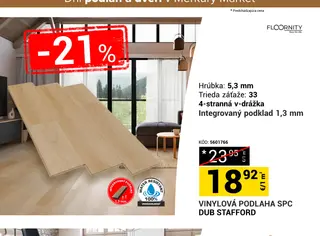 Floornity Vinylová podlaha SPC Dub Stafford