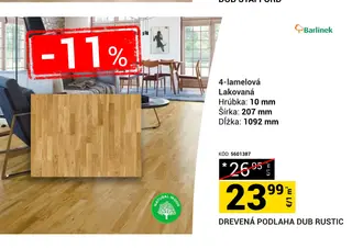 Barlinek Drevená podlaha Dub Rustic