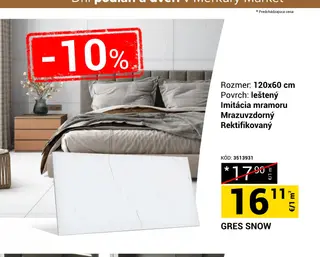 Gres Snow 120x60 cm