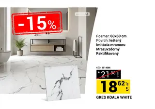 GRES KOALA WHITE 60x60 cm