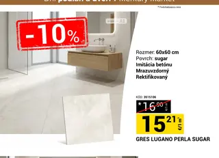 GRES LUGANO PERLA SUGAR 60x60 cm