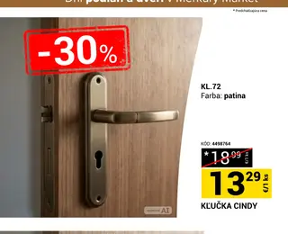 Kľučka Cindy KL.72 patina