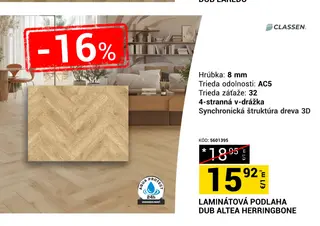 Classen Laminátová podlaha Dub Altea Herringbone