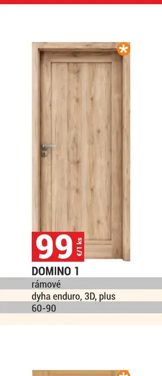 Domino 1 rámové dvere
