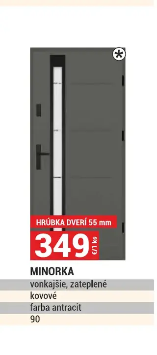 Minorka vonkajšie dvere