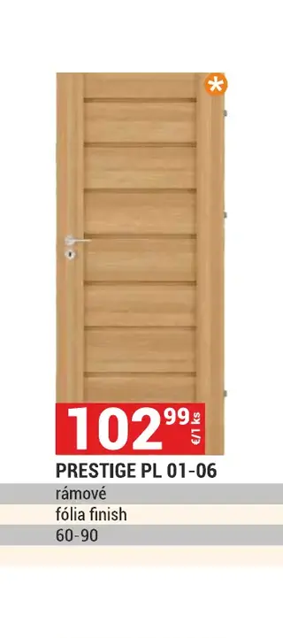 Prestige PL 01-06 rámové dvere