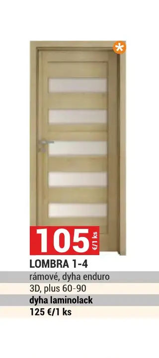 Lombra 1-4 rámové dvere