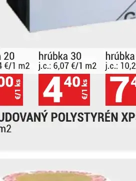 Extrudovaný polystyrén XPS GIAS 300 hrúbka 30 0,725 m2