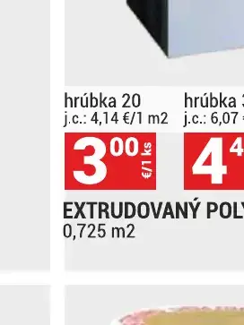 Extrudovaný polystyrén XPS GIAS 300 hrúbka 20 0,725 m2