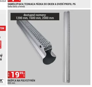 Rašpľa na polystyrén 800 mm